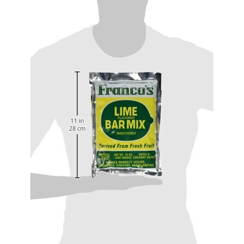 Franco's Lime Margarita Bar Mix 24 Oz (Makes 1 Gallon)