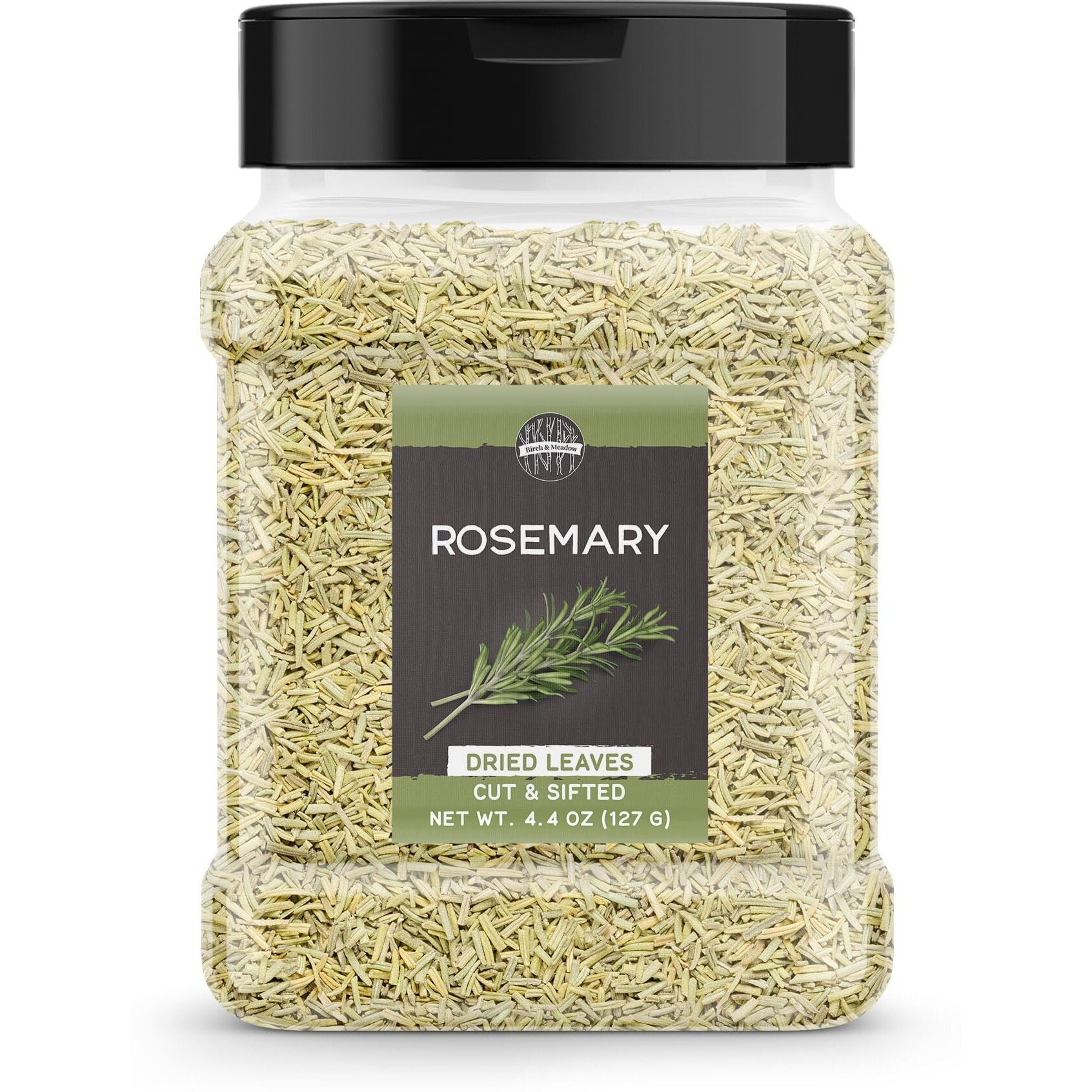 Birch & Meadow Rosemary Leaves, 4.4 Oz, Cut & Sifted, Cooking Herb