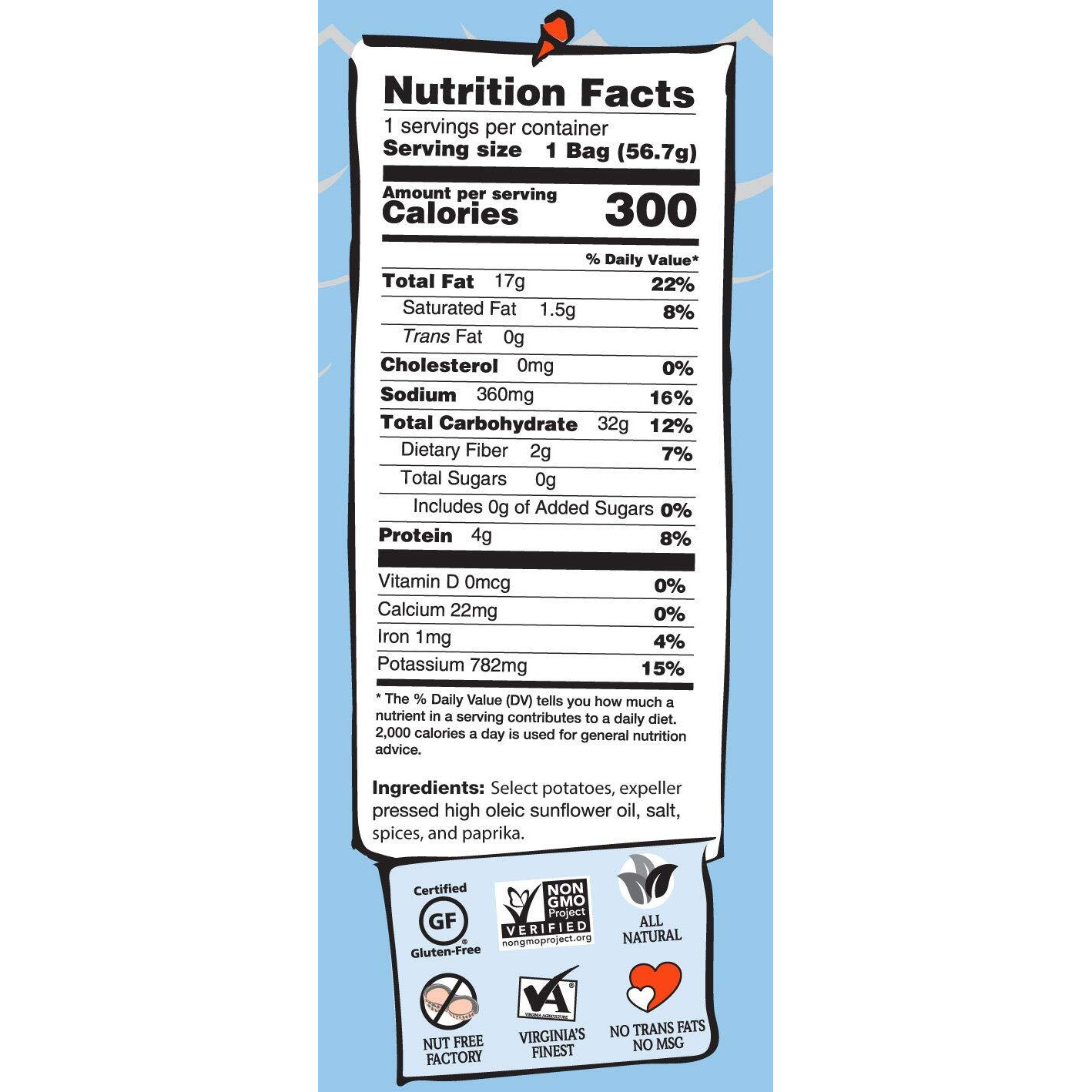 Route 11 Potato Chips  Chesapeake Crab (30 Bags (2 Oz Each))