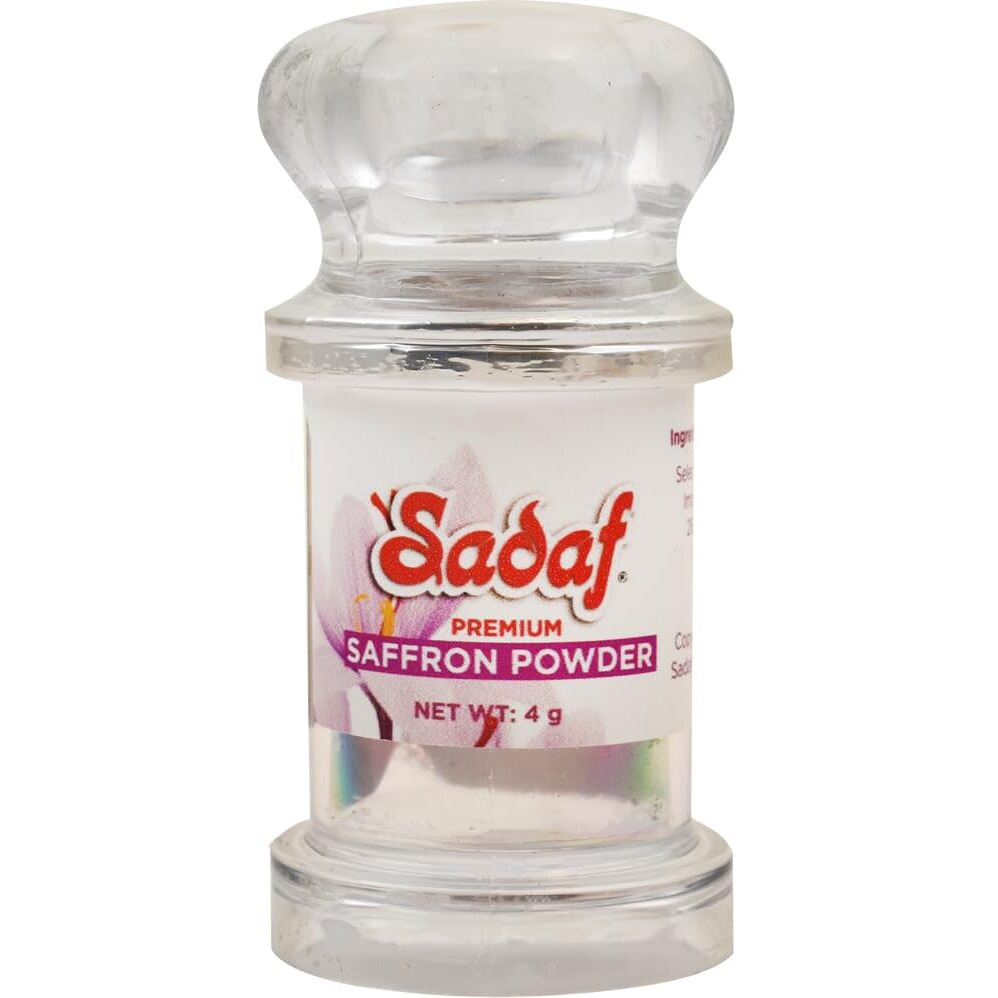Sadaf Saffron Powder Pure For Cooking | Persian Saffron Extract Powder | Ground Saffron Spice | Kosher | Premium Grade A 4 G