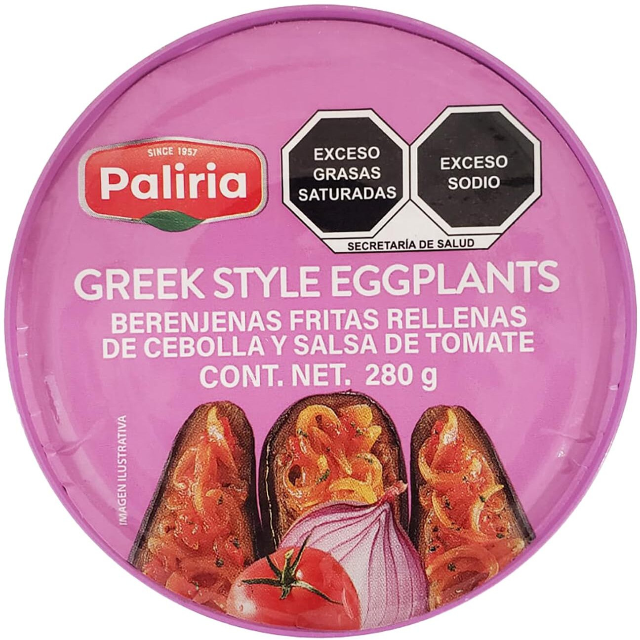 Palirria "&quotReady To Eat"" Greek Style Eggplants In Onion And Tomato Sauce