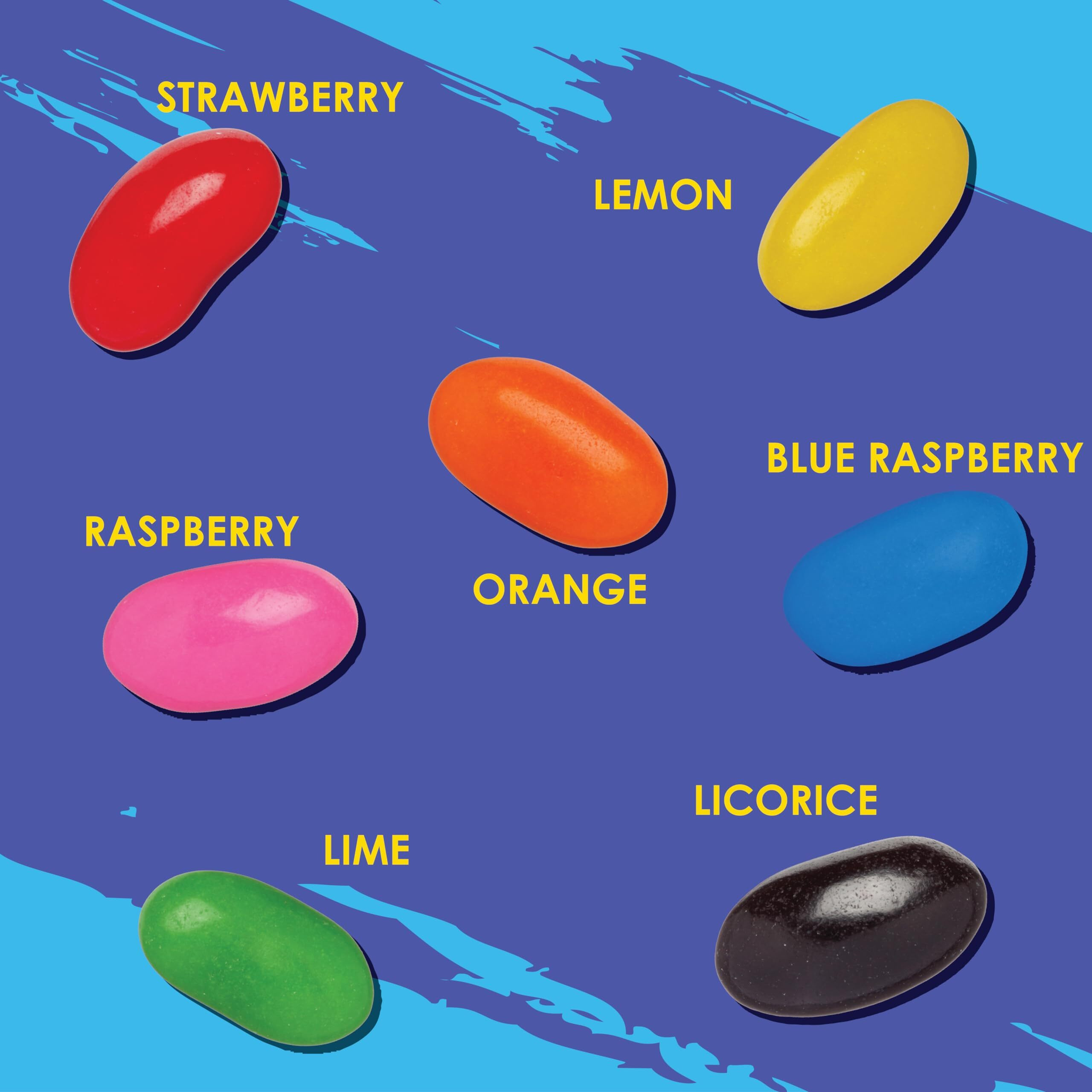 Jelly Beans Candy, Fruit And Licorice Flavored - Bulk Pack 5 Pounds - Classic Sweets