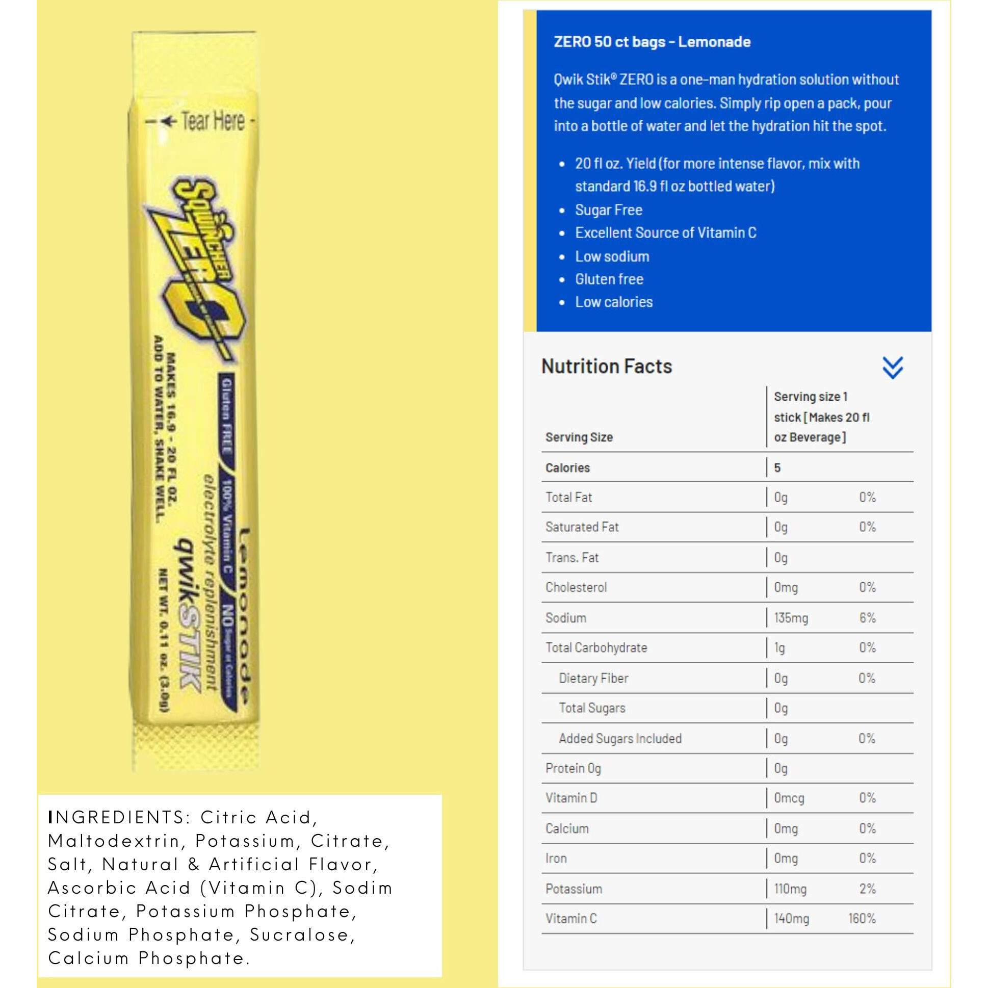 Qwik Stik Electrolyte Mix