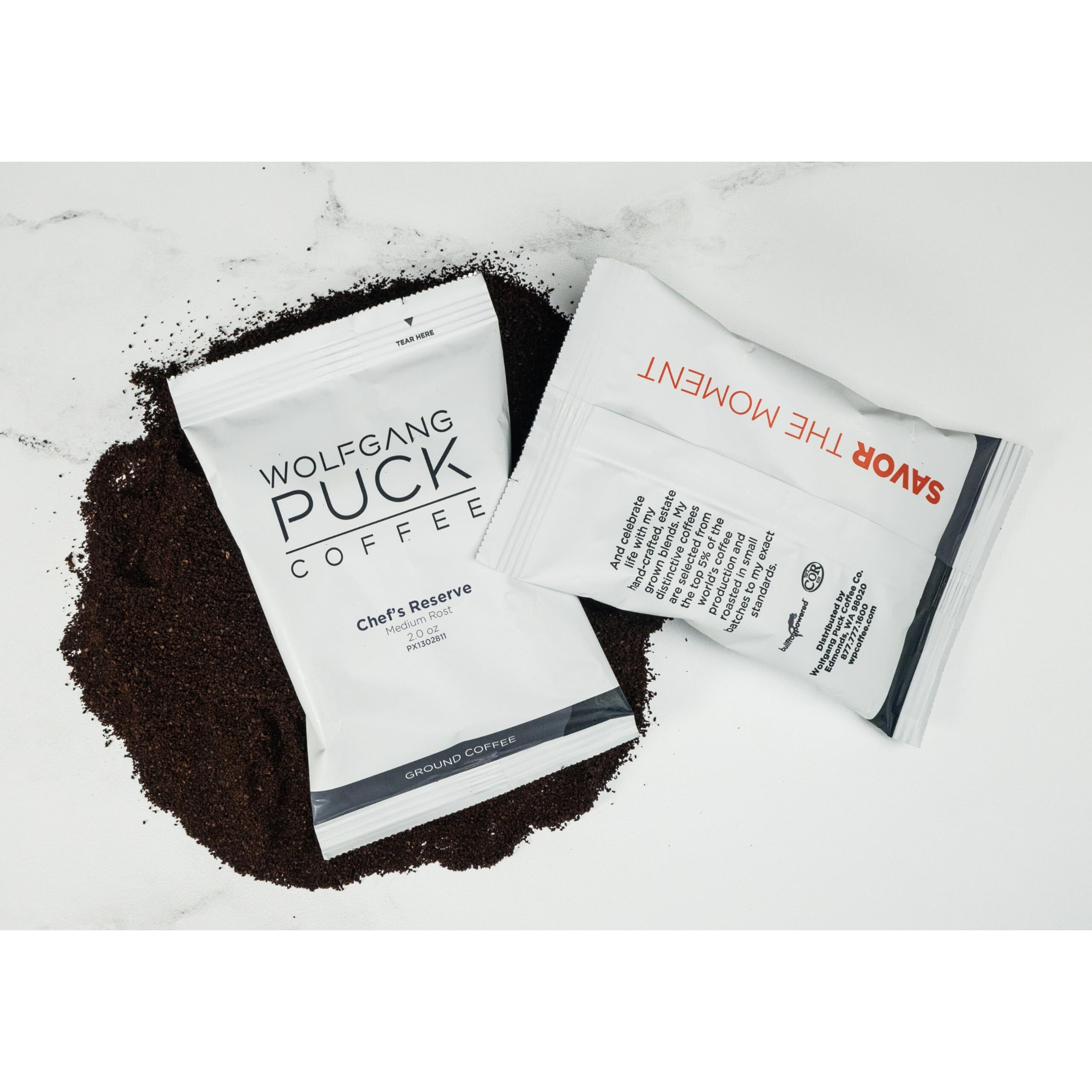 Wolfgang Puck Coffee, Chef's Reserve, 2.0 Ounce Portion Packs, 18 Count (Pack Of 1)