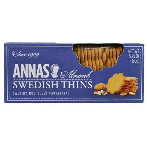 Anna's Swedish Thins Almond -- 5.25 Oz (Pack Of 3)