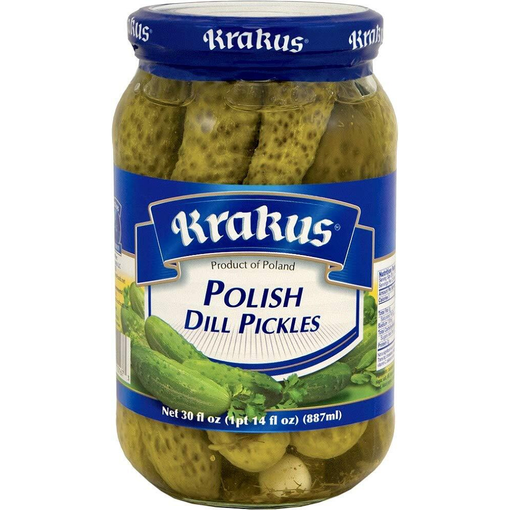 Krakus Polish Dill Pickles 30 Oz (887G) Product Of Poland