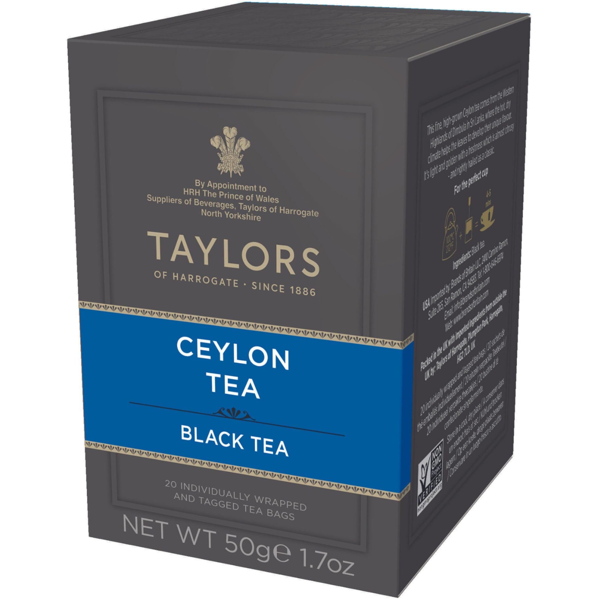 Taylors Of Harrogate Ceylon Tea, 20 Count (Pack Of 1)