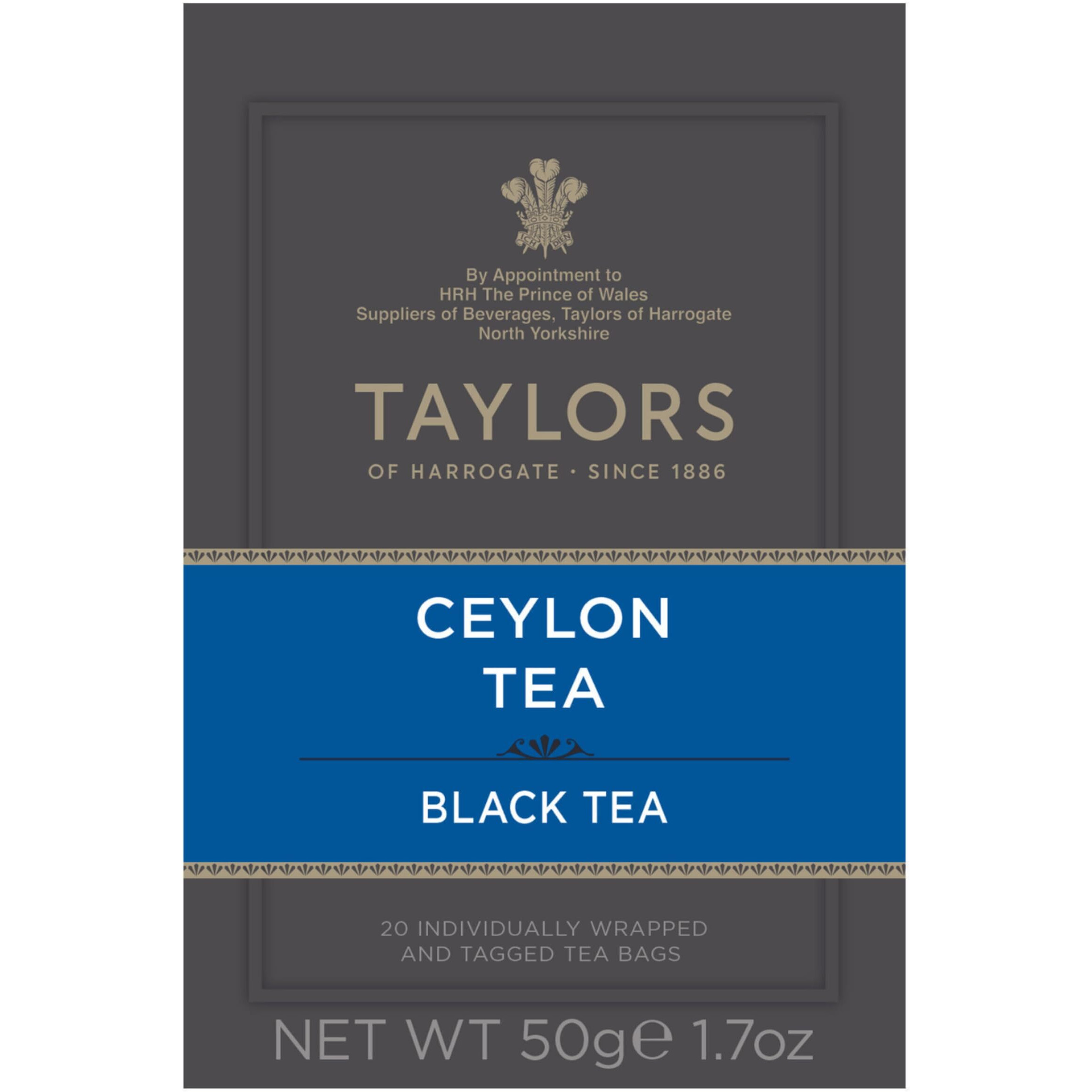 Taylors Of Harrogate Ceylon Tea, 20 Count (Pack Of 1)