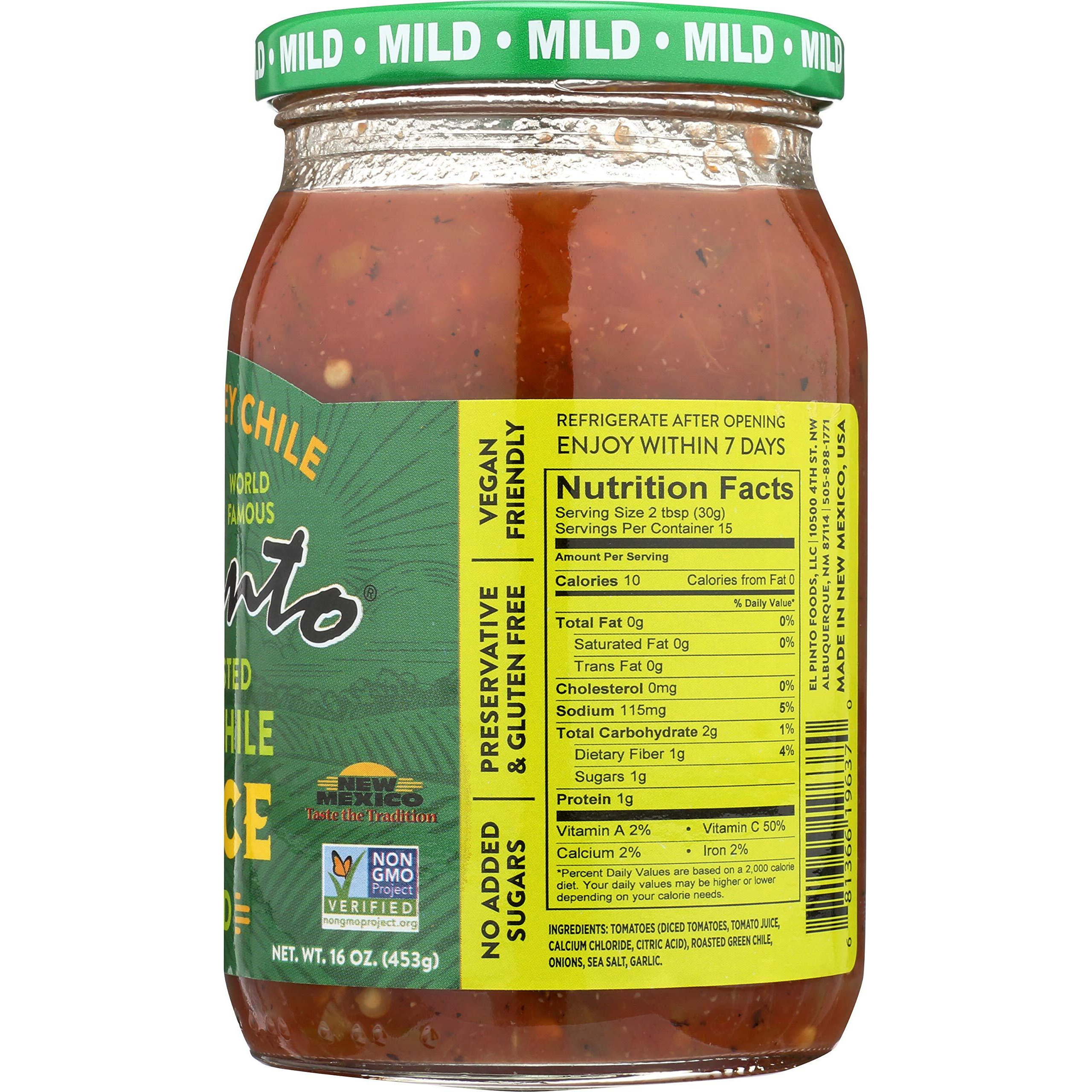 El Pinto Green Chile Sauce, Mild, 16 Ounce (Pack Of 6)