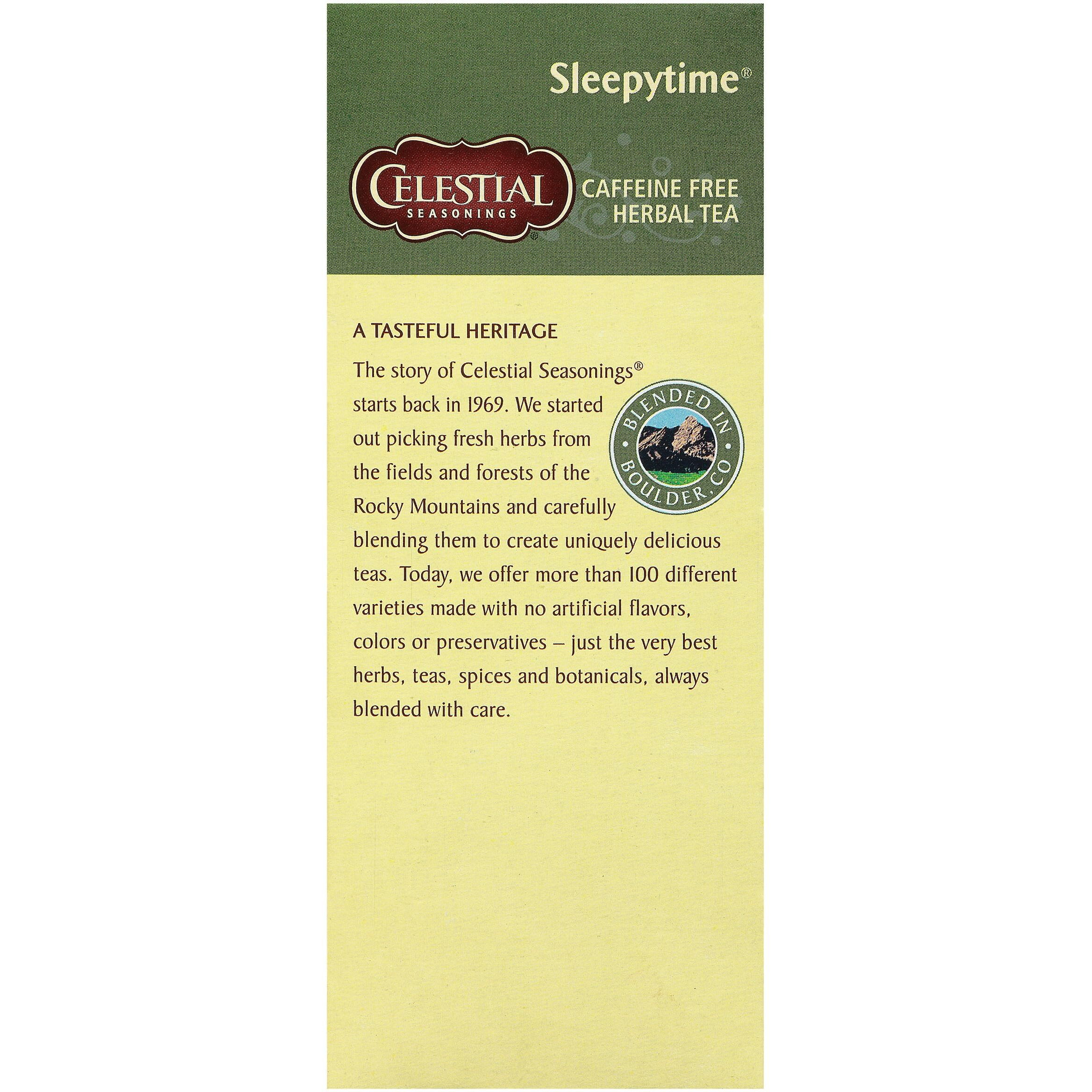 Celestial Seasonings Herbal Tea, Sleepytime, 25 Count (Pack Of 6)