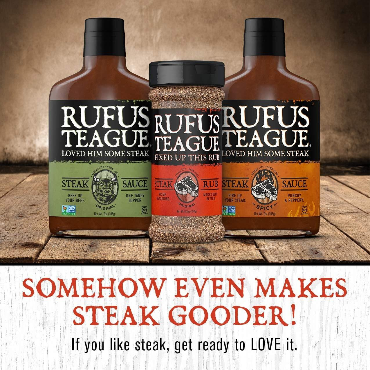 Rufus Teague - Steak Lover's Kit 2 Premium Steak Sauces & 1 Dry Rub