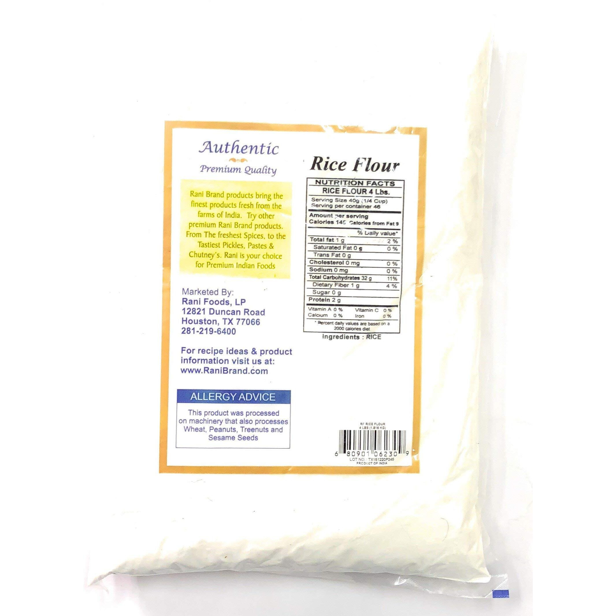 Rani Rice (White) Flour 64Oz (4Lbs) 1.81Kg ~ All Natural | Gluten Friendly | Vegan | Non-Gmo | Indian Origin