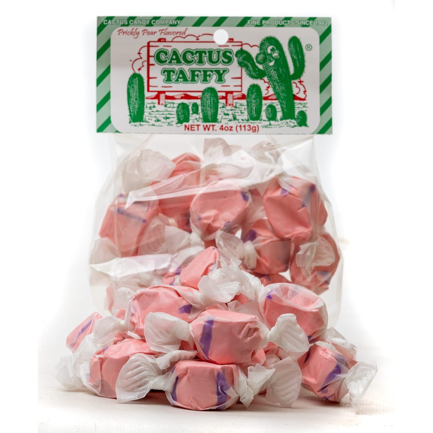 Cactus Candy Company - Prickly Pear Taffy | Made With Natural Prickly Pear (4Oz), 4 Ounce (Pack Of 1)