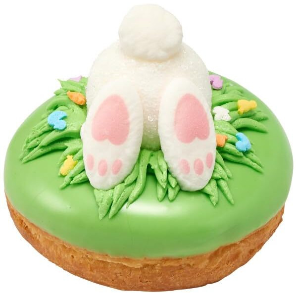 Easter Bunny Tail & Feet Edible Sugar Cake Toppers, 24 Count (16 Feet And 8 Tails)