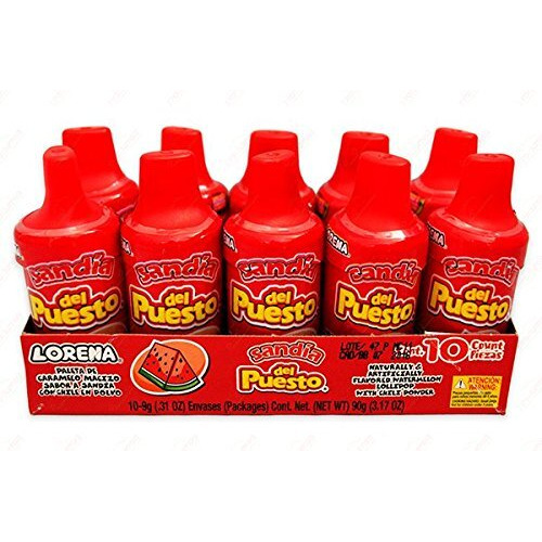 Lorena Sandia Del Puesto Watermelon Flavored Candy, 10 Count