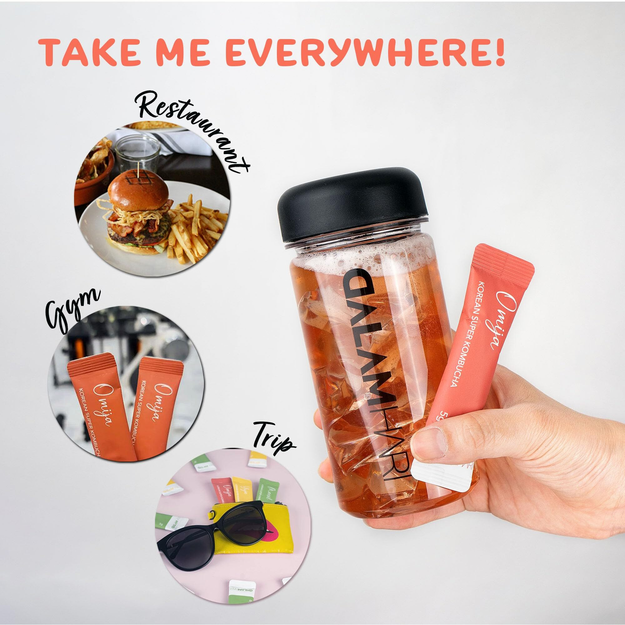 Dalamhari Kombucha Powder | Schisandra Berry Omija 20T | Kombucha Drink Probiotic Soda Urban Kombucha Synergy Scoby Kombucha Starter Kit Adaptogen Drink Health Ade Kombucha Tea Bubbly