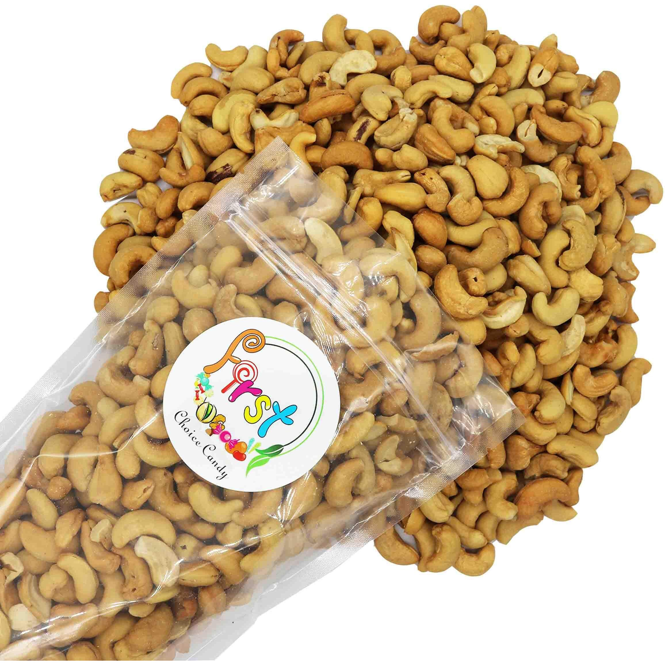 Firstchoicecandy Roasted Unsalted Whole Cashews Healthy Snacks, No Salt, 2 Pound