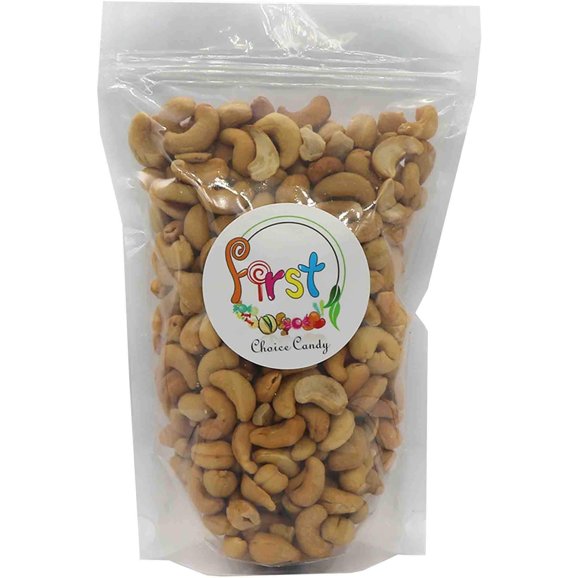 Firstchoicecandy Roasted Unsalted Whole Cashews Healthy Snacks, No Salt, 2 Pound