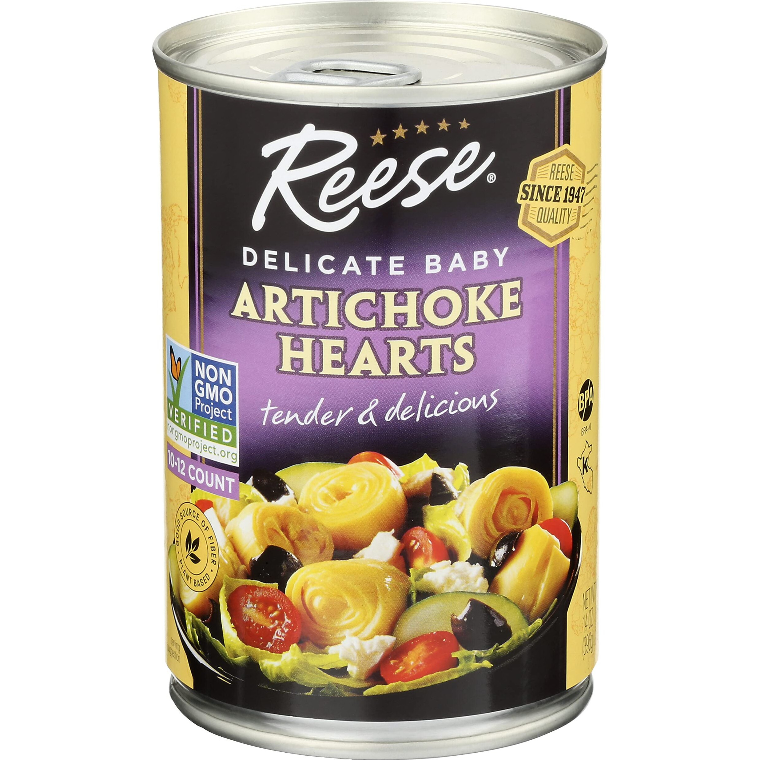Reese Delicate Baby Artichoke Hearts, 14 Ounces (Pack Of 3)