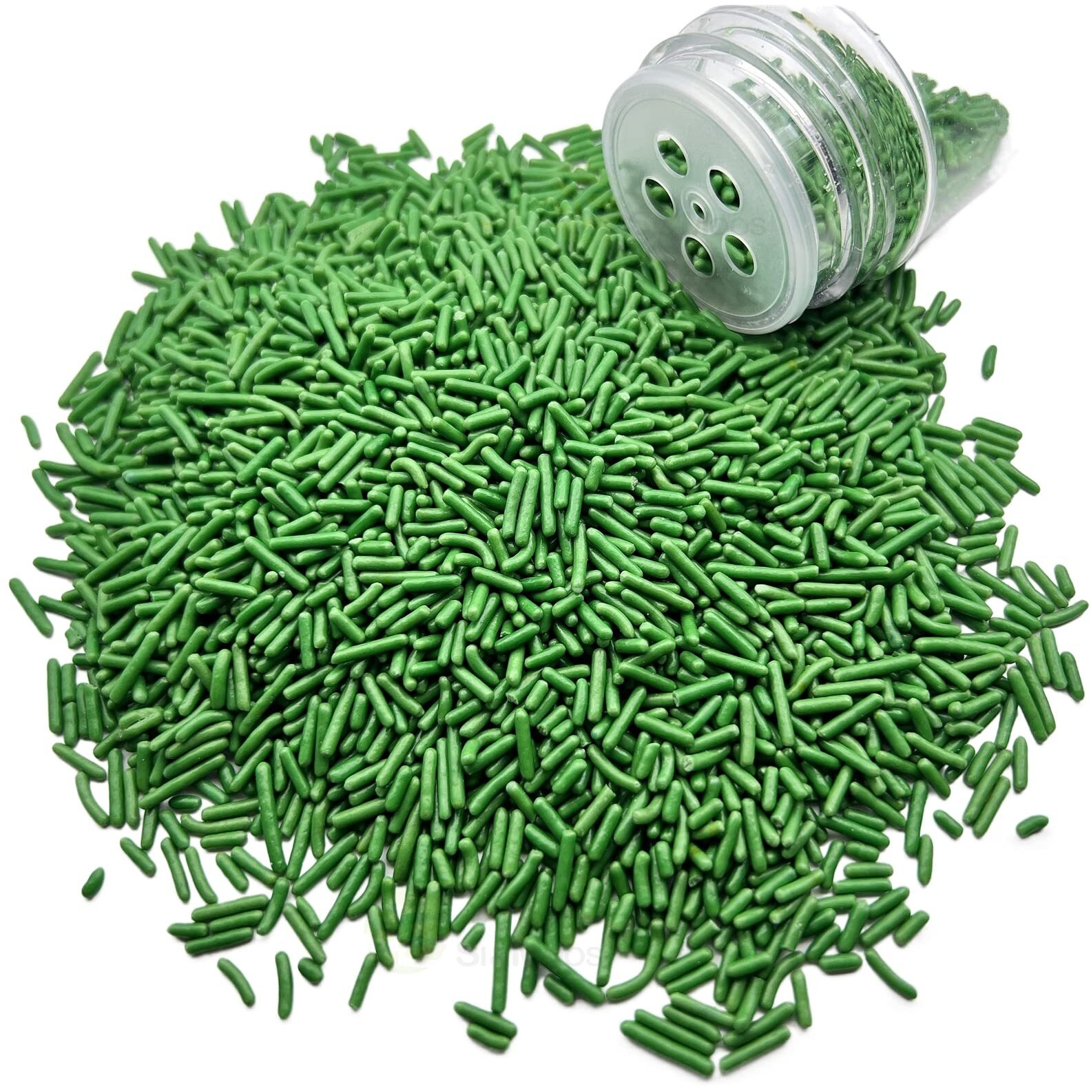 Se Si&Moos Sage Green Jimmies Sprinkles Edible Green Sprinkles Soft Jimmies Soft Sprinkles For Topping Ice Cream, Cookies, Cakes, Cupcakes, Dessert Decorating 2.75 Oz