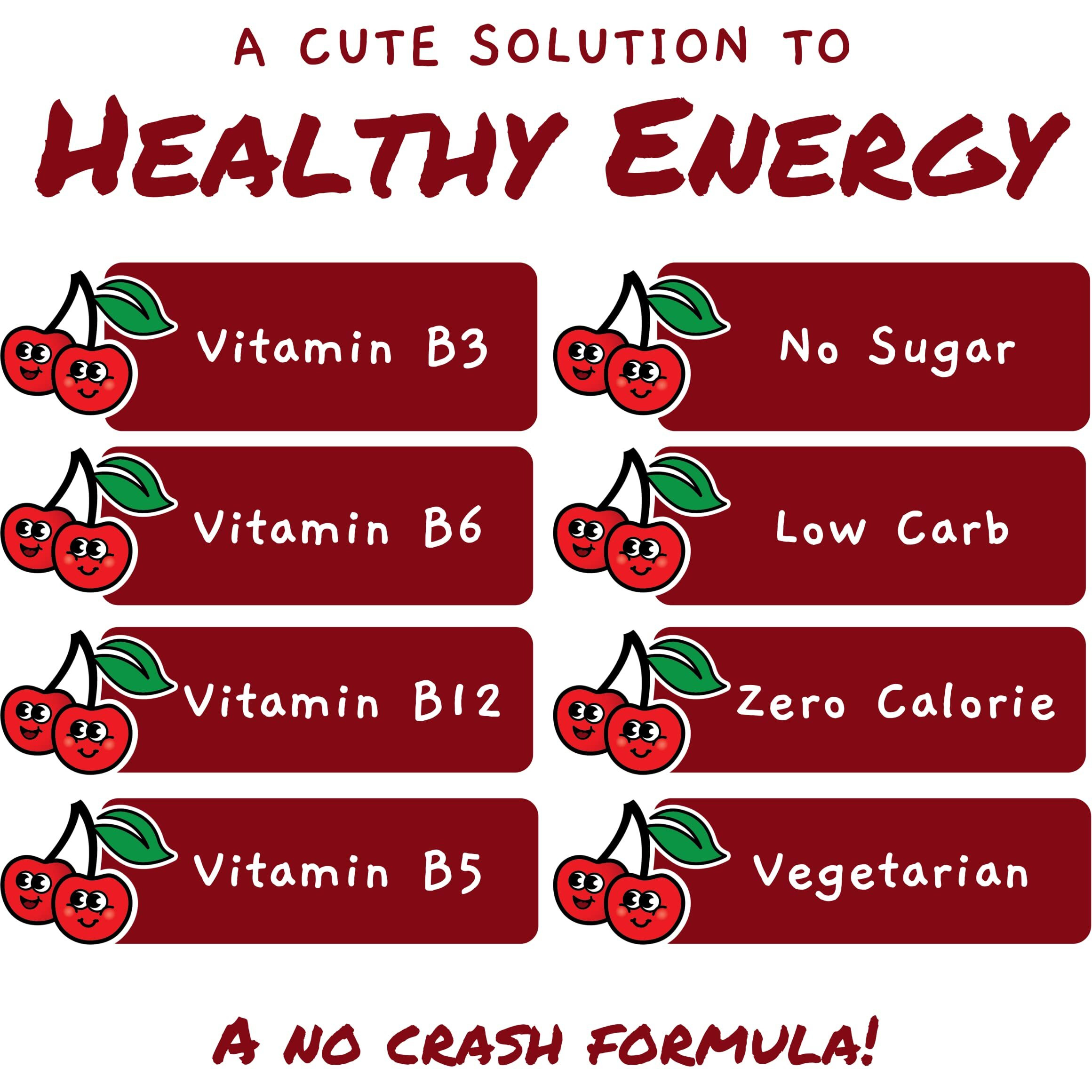 Teacher Power (The Original) In Black Cherry Sugar Free Energy Drink 70/Servings Per Jar 100Mg Caffeine With B Vitamins