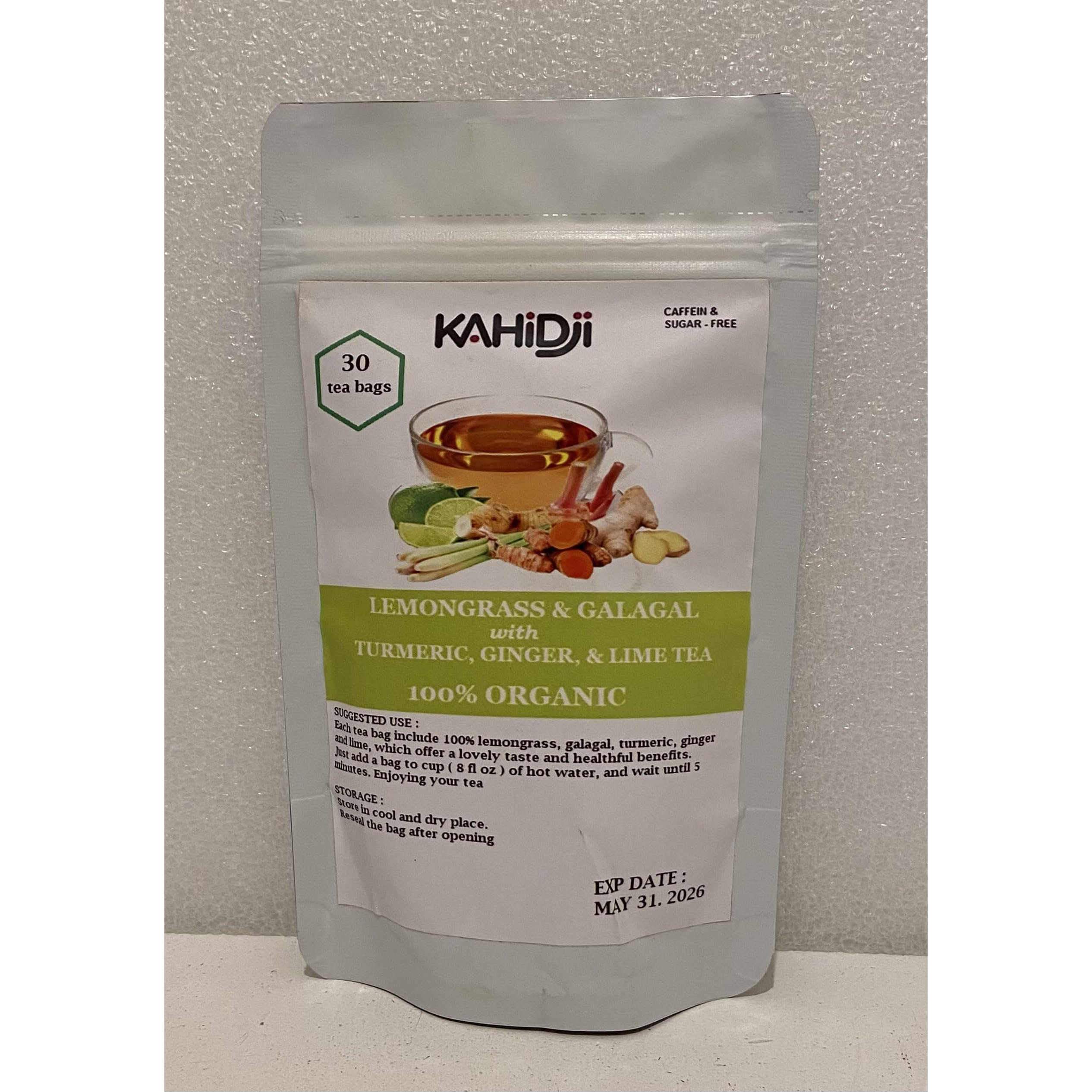 Organic Lemongrass & Galagal With Turmeric, Ginger And Lime Pack Of 30 Tea Bags