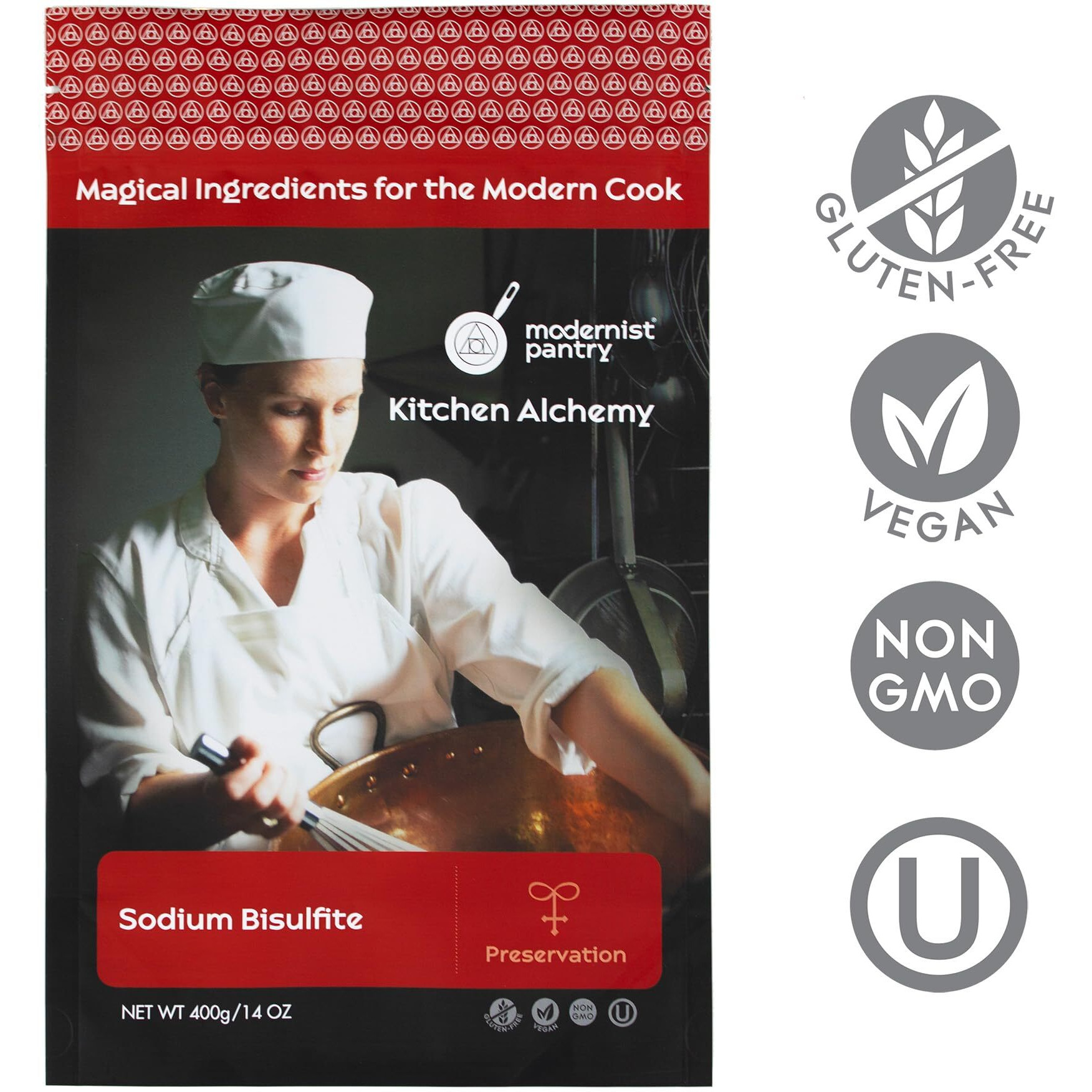 Sodium Bisulfite  Non-Gmo Gluten-Free Vegan Ou Kosher Certified - 400G/14Oz