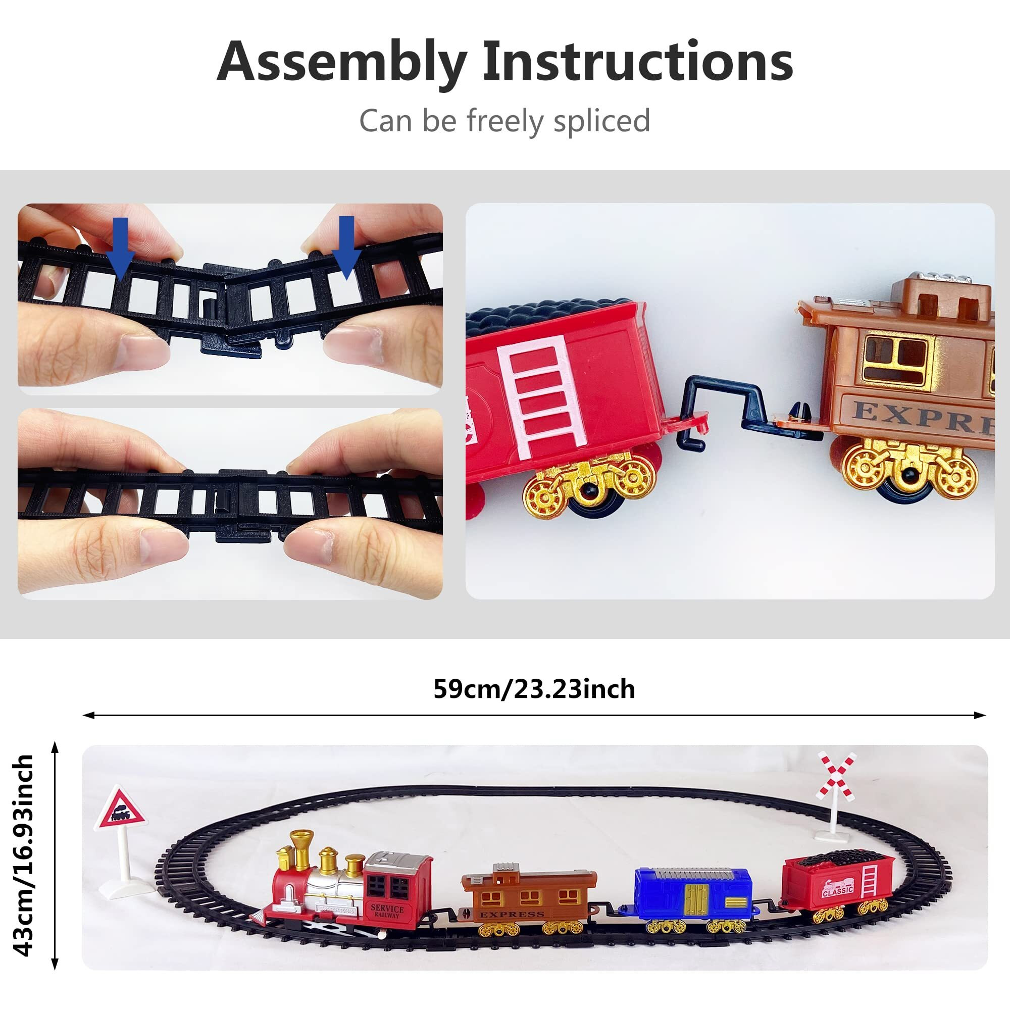 21Pcs Train Cake Decorations Train Cake Toppers Train Birthday Party Supplies Mini Train Toys Train Track Traffic For Birthday Railway Steam Train Theme Party Decorations