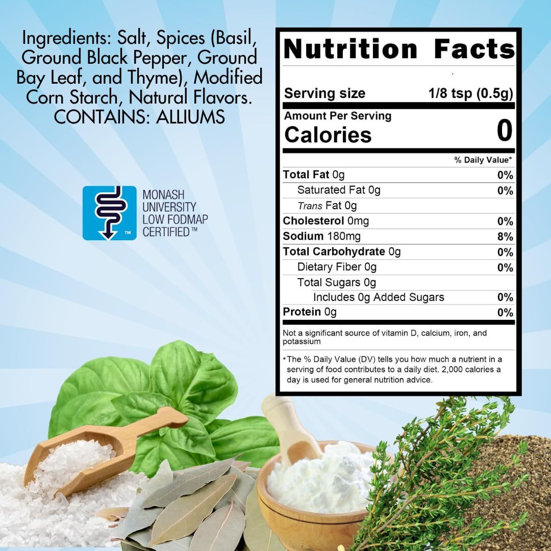 Smoke N Sanity Sns Steakhouse | Sensitive Stomach Approved | Full Flavor | Monash Certified Low Fodmap | Gluten Free | Certified Kosher | Dairy Free, Low Fodmap Foods | 6.5 Oz Shaker