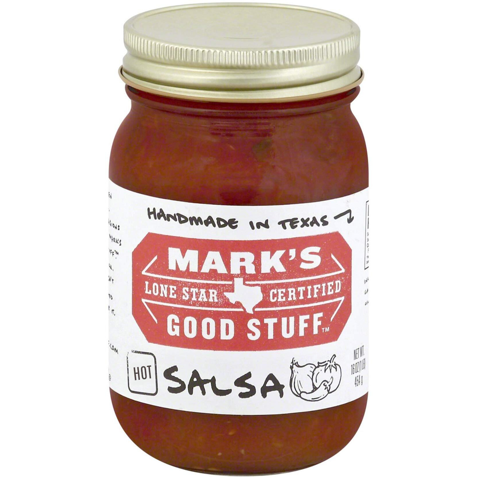 Mark's Lone Star Certified Good Stuff Salsa 16Oz Jar (Pack Of 3) (Choose Flavor Below) (Original - Hot)
