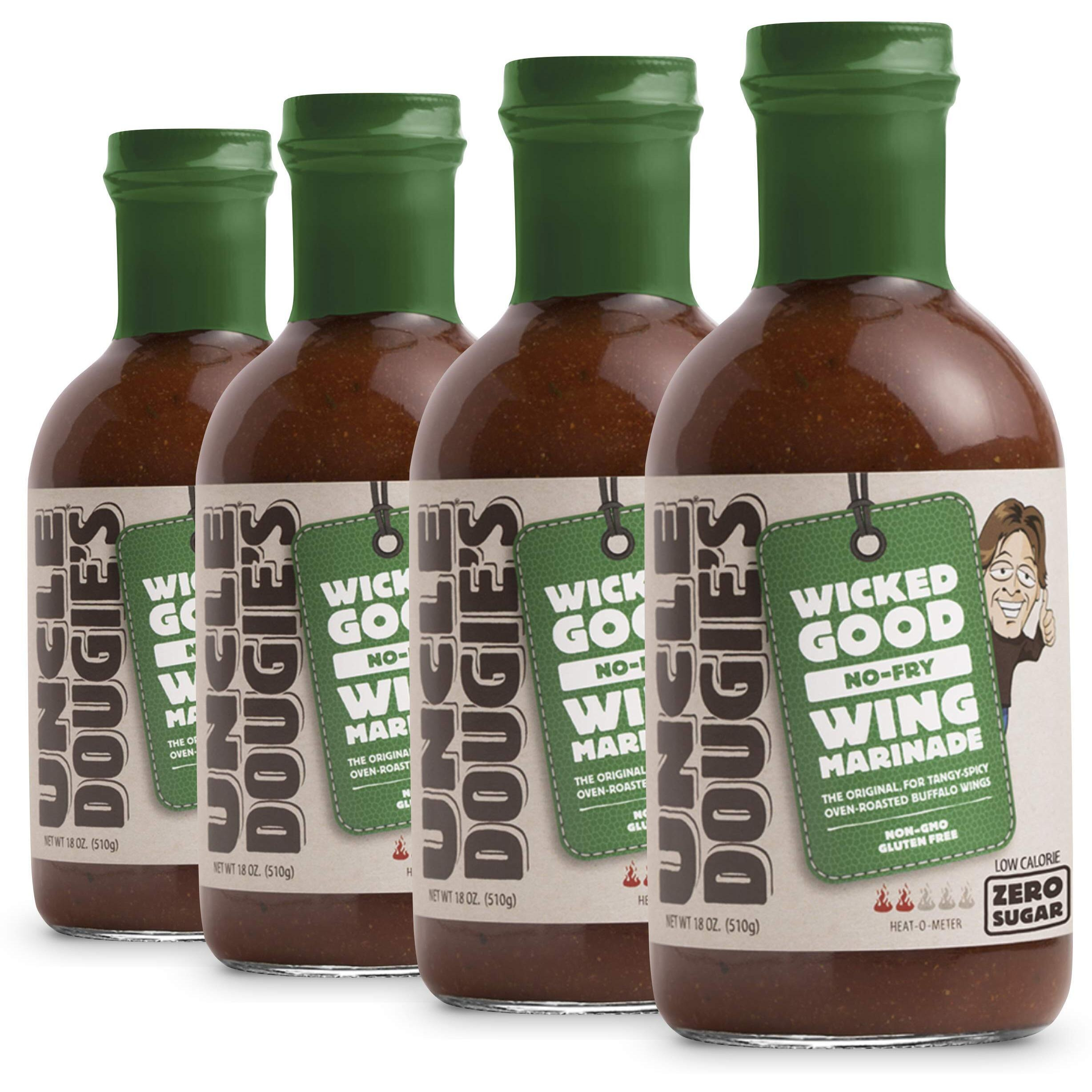 Uncle Dougie's Wicked Good No-Fry Wing Marinade - Pack Of 4