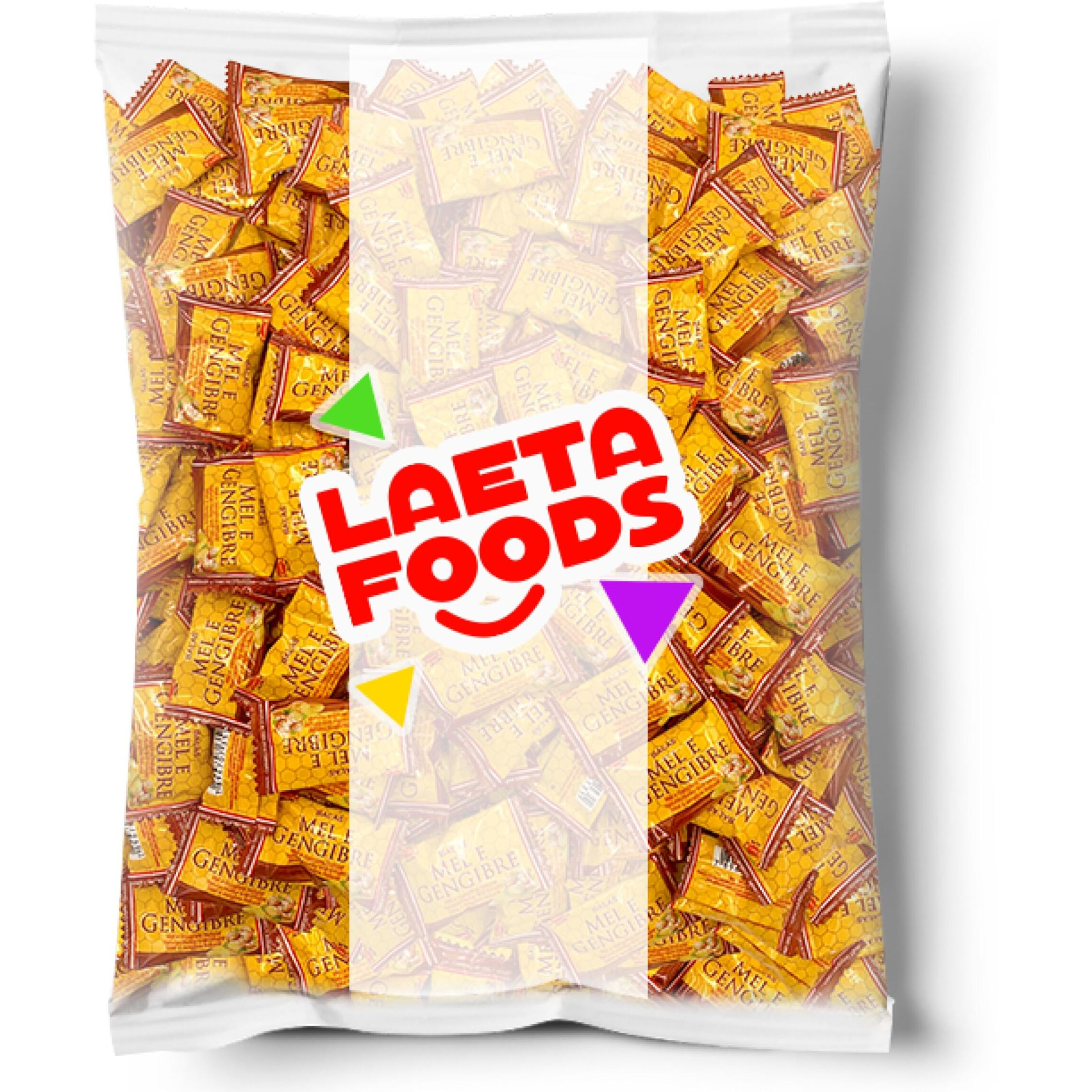 Honey And Ginger Hard Candy, Individually Wrapped (1 Pound Bag - Approx. 100 Count)