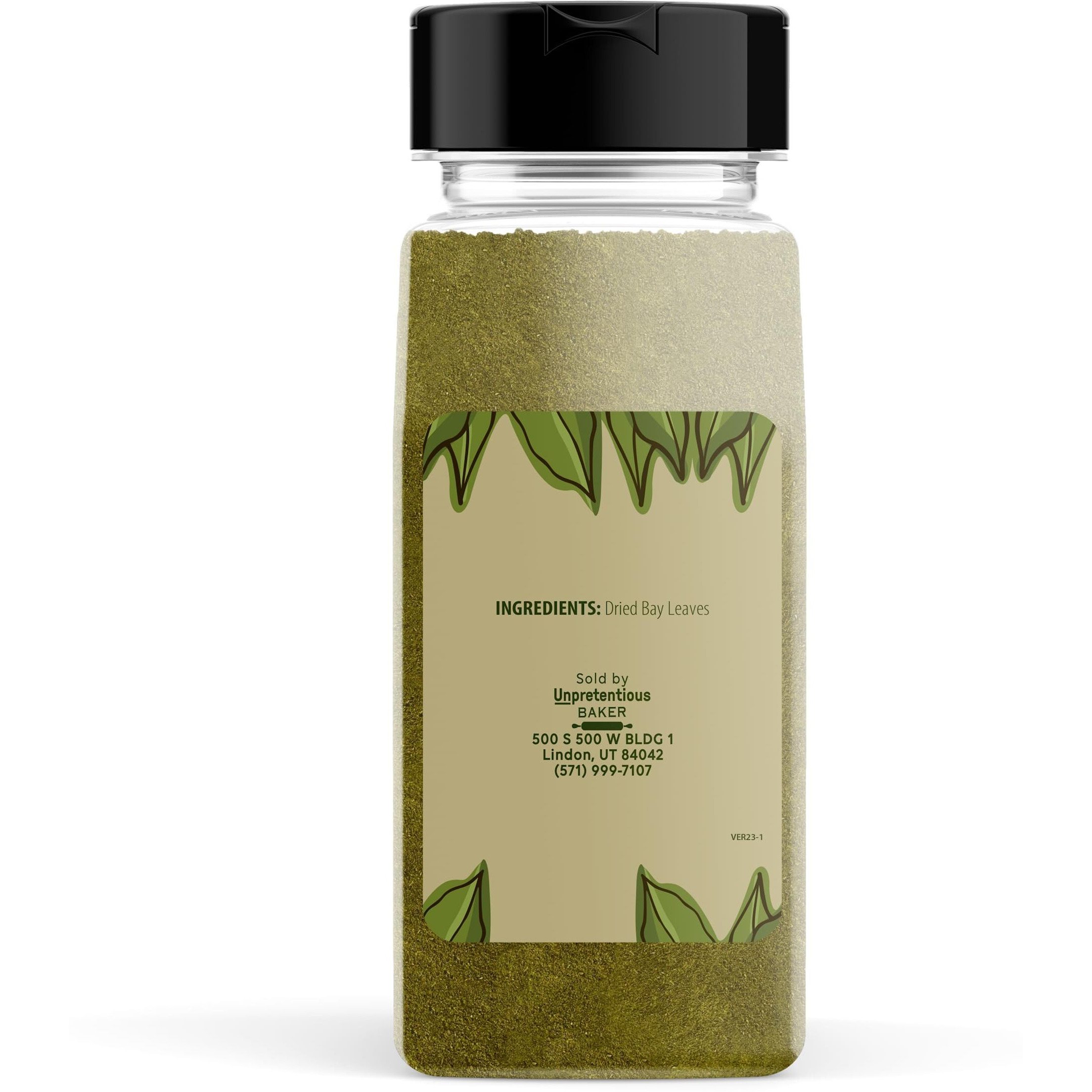 Unpretentious Ground Bay Leaves, 7.2 Oz, Savory & Traditional, Dry Rubs, Soups & Sauces