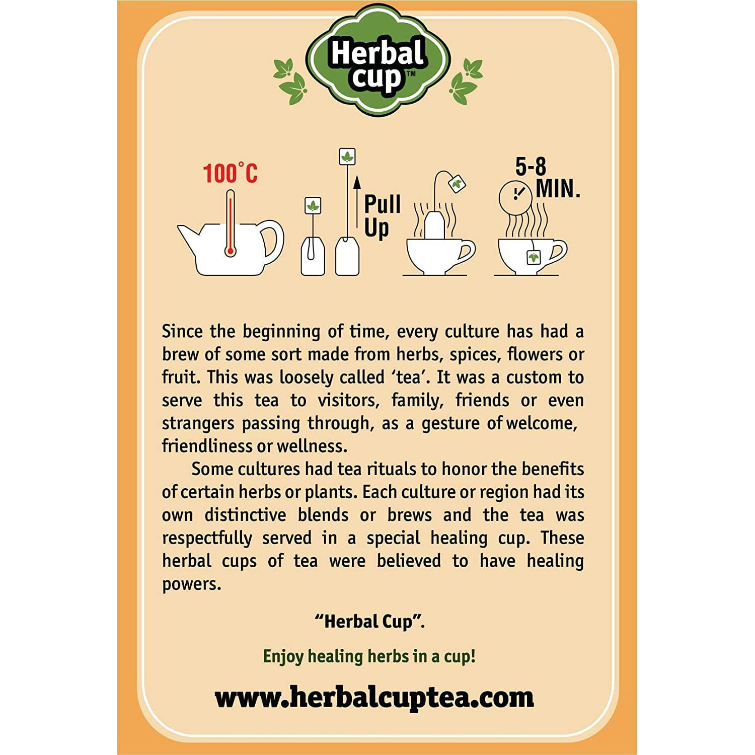 Herbal Cup Ashwagandha Tea, Organic Moringa Tea, No Caffeine Herbal Teas (Organic Moringa, 16 Count (Pack Of 1))