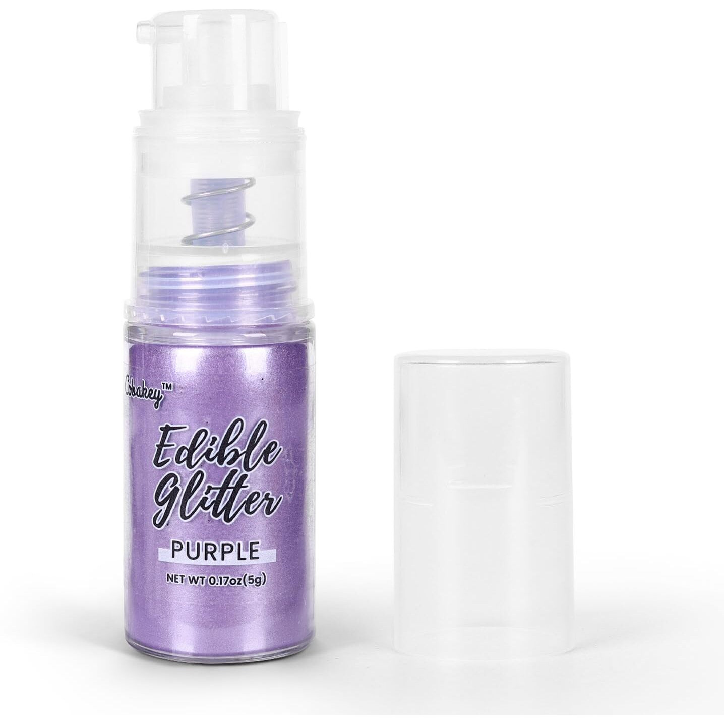 Lavender Purple Edible Glitter Spray, 5G Edible Glitter For Cocktails, Cobakey Luster Dust Edible For Cake Decorating, Drinks, Baking, Chocolate, Strawberrie