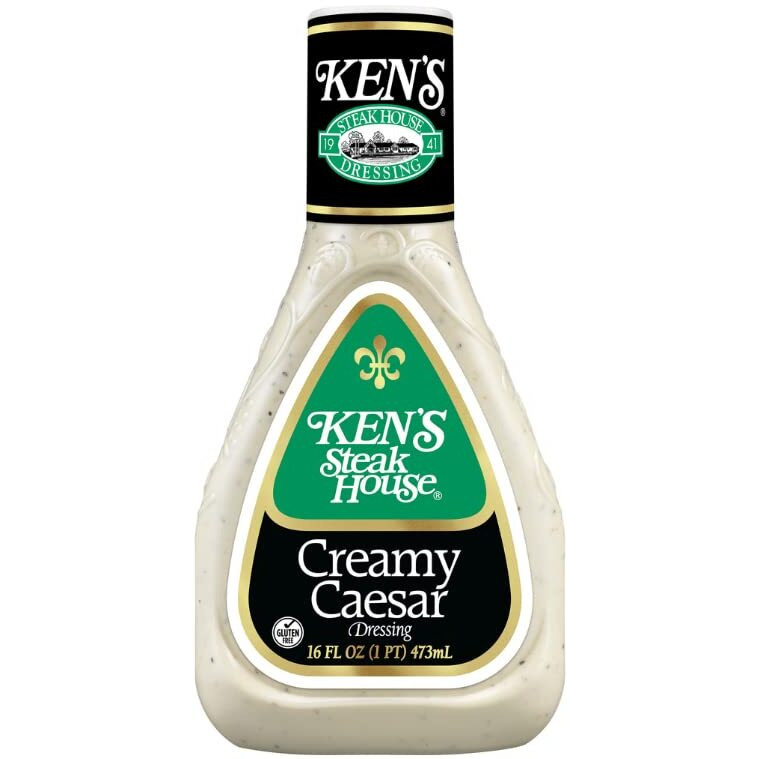 Ken's Steak House Creamy Caesar, Ranch, Asian Sesame Dressing Variety Pack,16 Fl Oz. (Count Of 3)