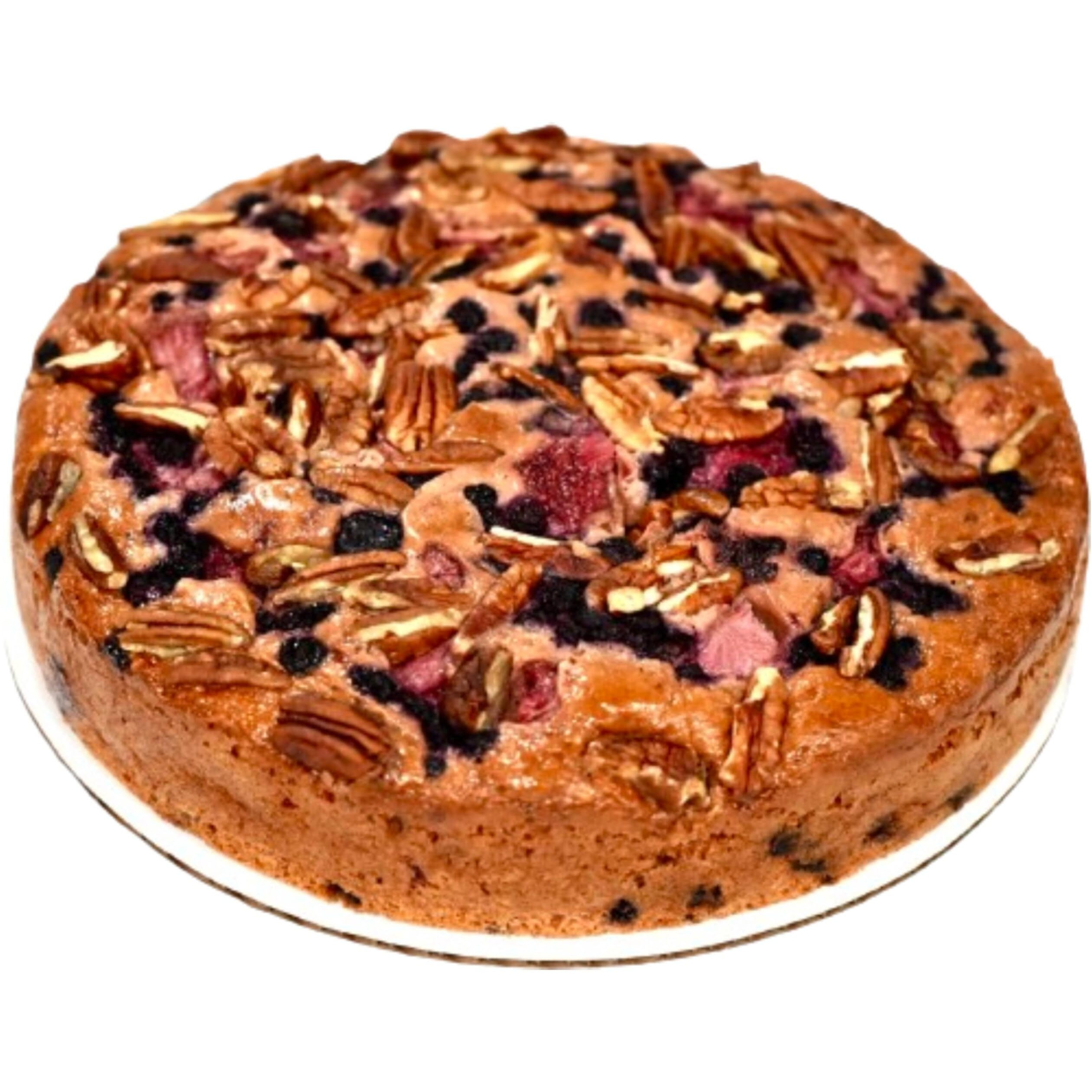 Andy Anand Sugar-Free Gourmet Fruit Cake With Berries, Pecans & Walnuts, Sweetened With Monk Fruit, Moist & Rich, Handmade In California, Perfect For Celebrations, 2.8 Lb