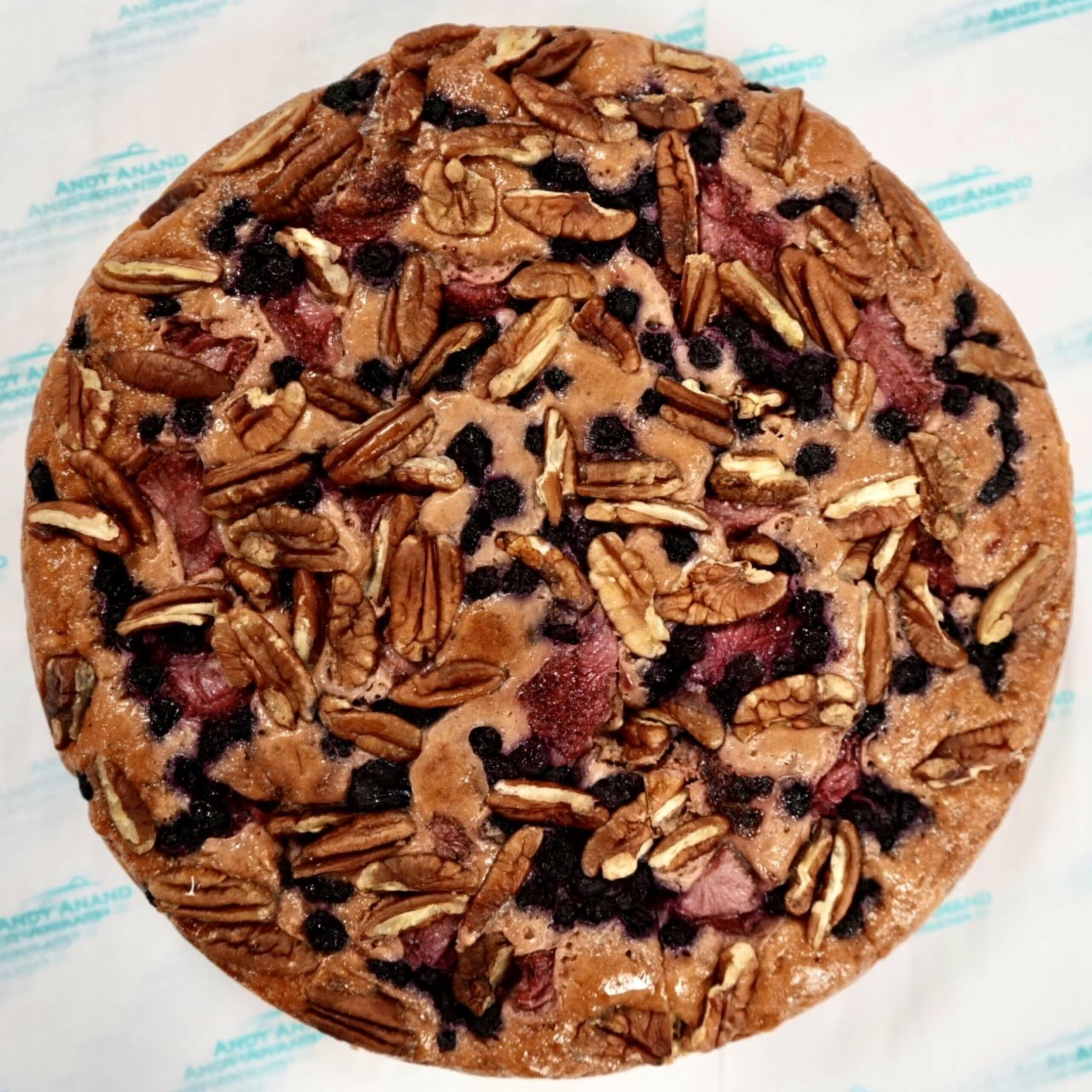 Andy Anand Sugar-Free Gourmet Fruit Cake With Berries, Pecans & Walnuts, Sweetened With Monk Fruit, Moist & Rich, Handmade In California, Perfect For Celebrations, 2.8 Lb