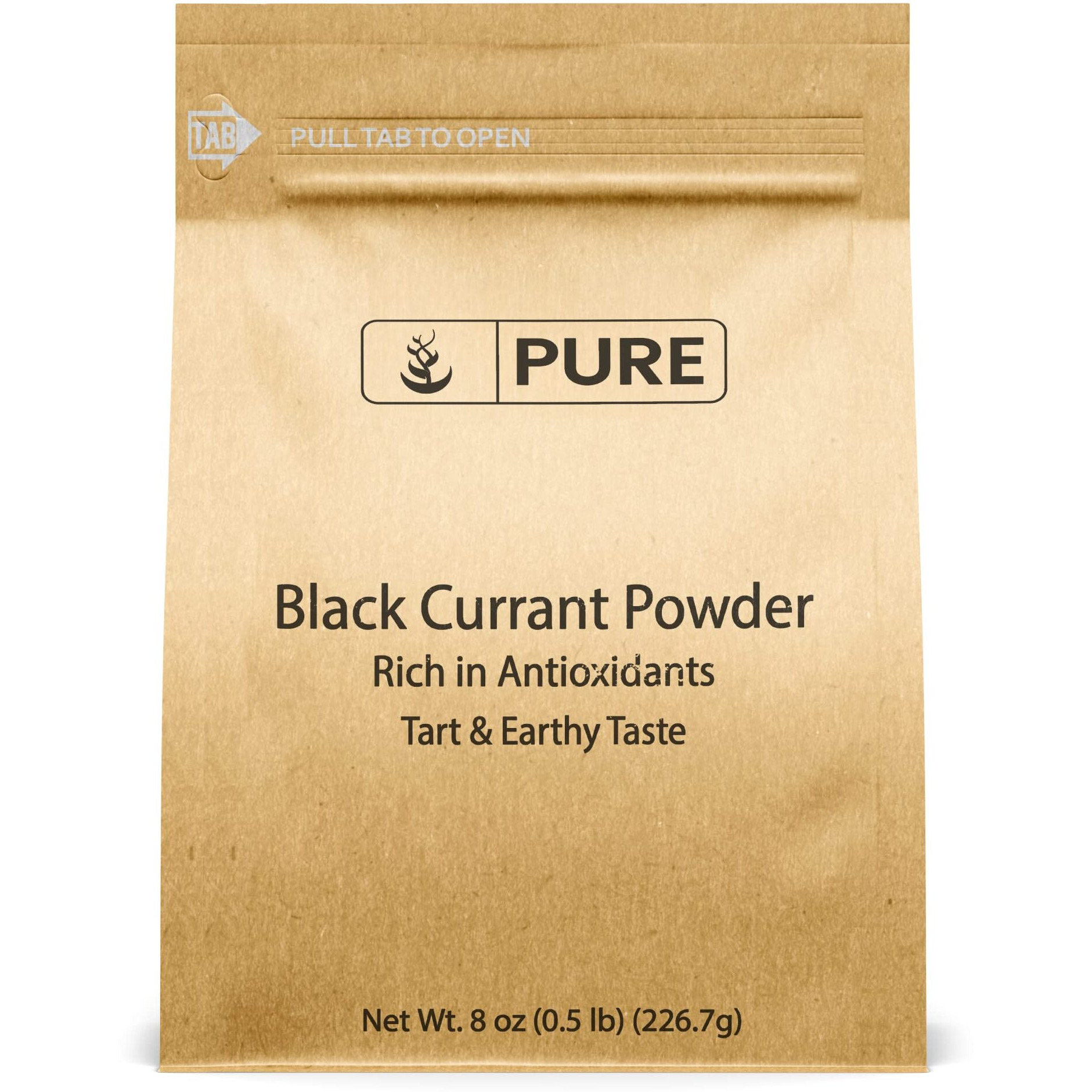 Pure Original Ingredients Black Currant Powder (8 Oz) Smoothies & Shakes, Naturally Delicious, Tart & Earthy Taste