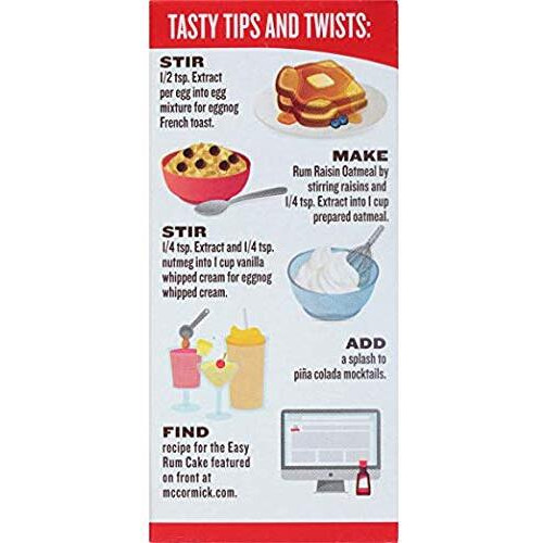 Mccormick Rum Extract, Single 1Oz Bottle