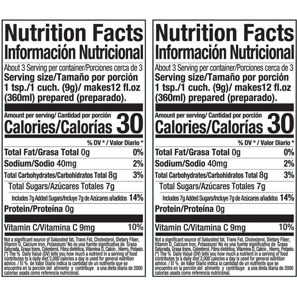 Zuko Peach Instant Powder Drink, 24 Individual Bags 0.9 Oz, No Sugar Needed (Pack Of 2)