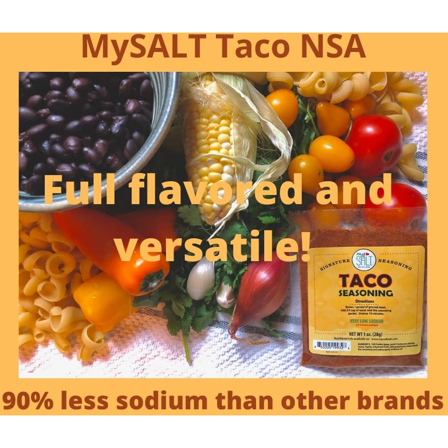 Mysalt Taco Seasoning Mix, No Salt Added (3 Pack)