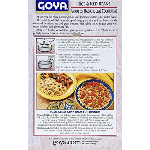 Goya Seasoned Rice And Red Beans Mix, 7 Ounce
