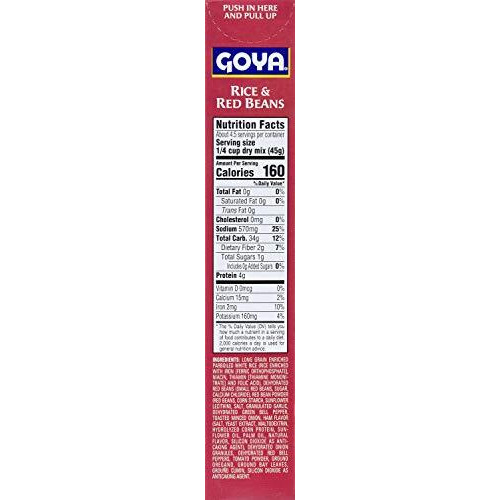 Goya Seasoned Rice And Red Beans Mix, 7 Ounce
