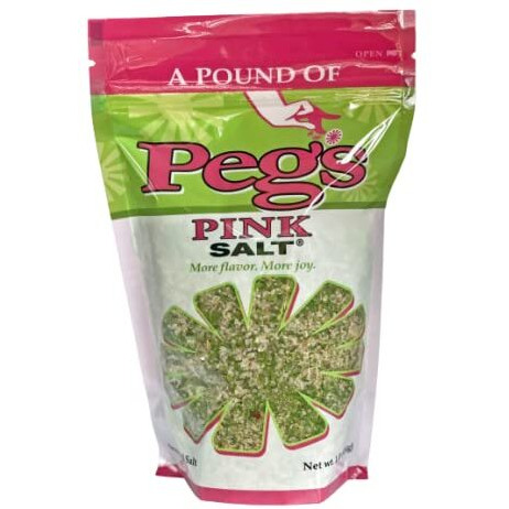 Peg's Pink Salt - Gourmet Seasoning - All Purpose For Cooking - Salt With Herbs And Spices - No Msg - No Sugar - 16 Oz