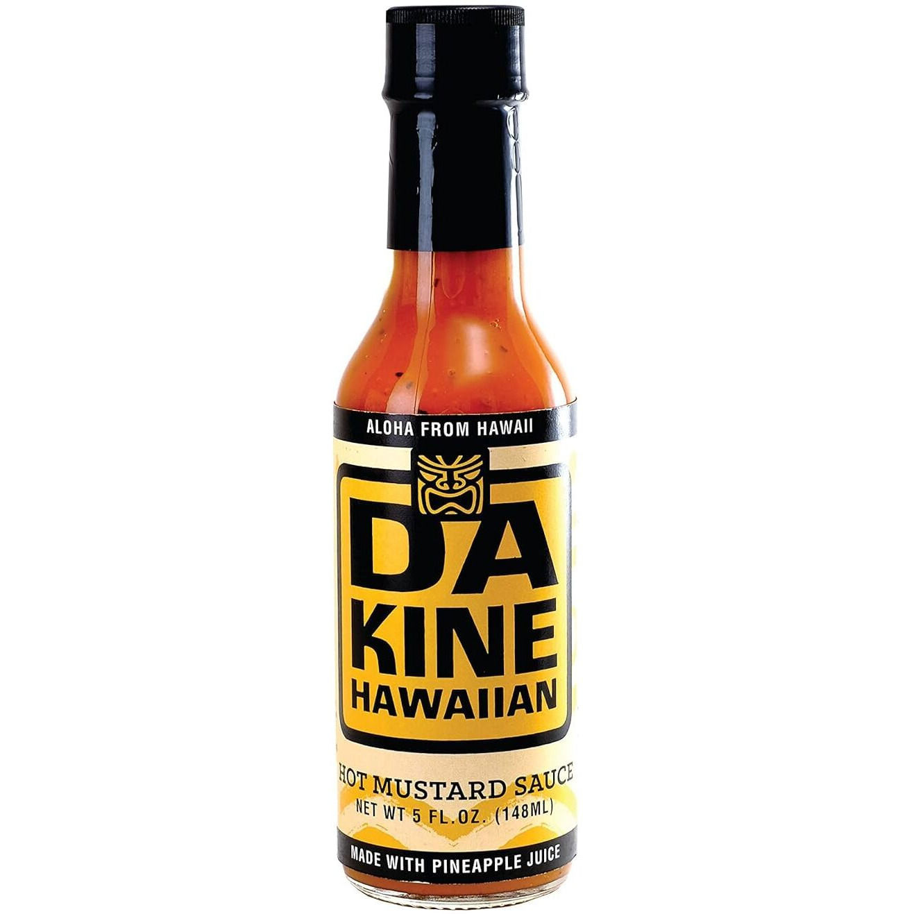 Da Kine Hawaiian Hot Mustard Sauce - Made With Pineapple Juice For Meat Tenderizing, Ideal For Dipping And Dressing - Gluten-Free, Good For Vegan, 5 Fl. Oz. (Hot Mustard 1-Pack)