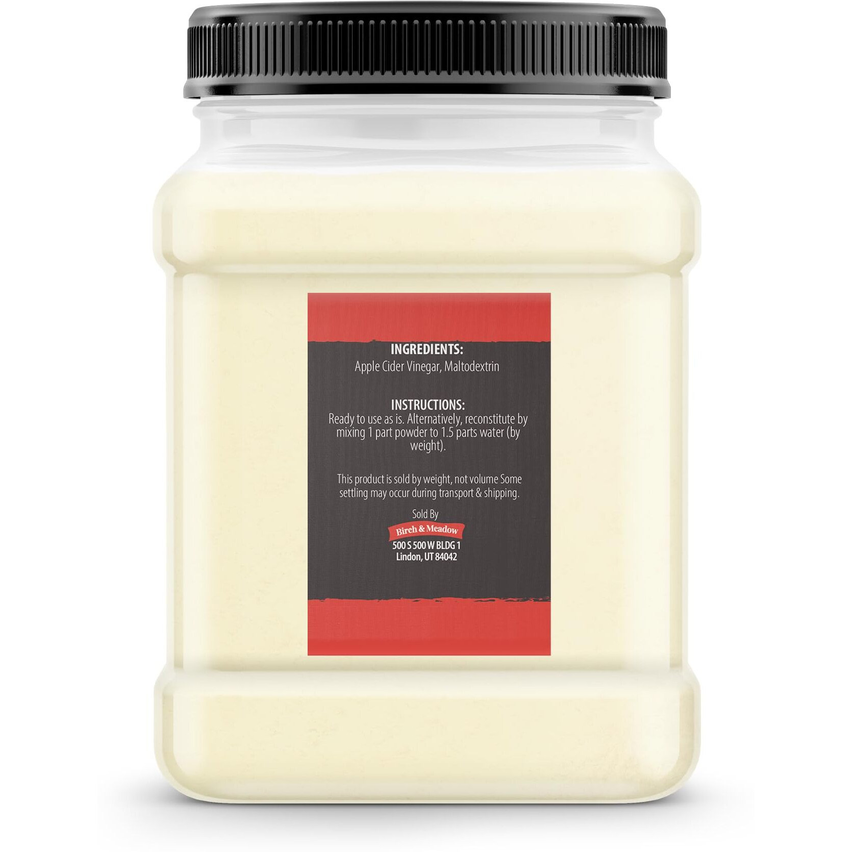 Birch & Meadow Apple Cider Vinegar Powder, Cooking & Baking, Dry Vinegar, Tangy Flavor (8.8 Ounce)