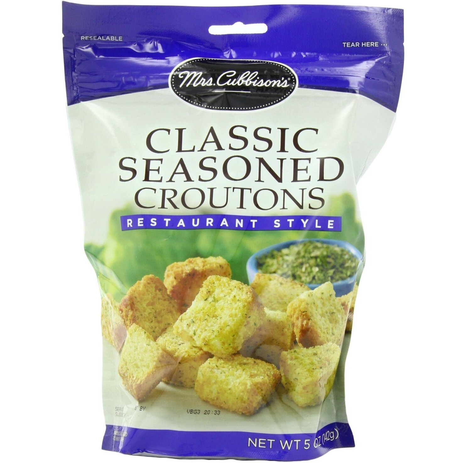 Mrs. Cubbison's Croutons Classic Seasoned Restaurant Style, 5 Oz (5 Ounce (Pack Of 4))