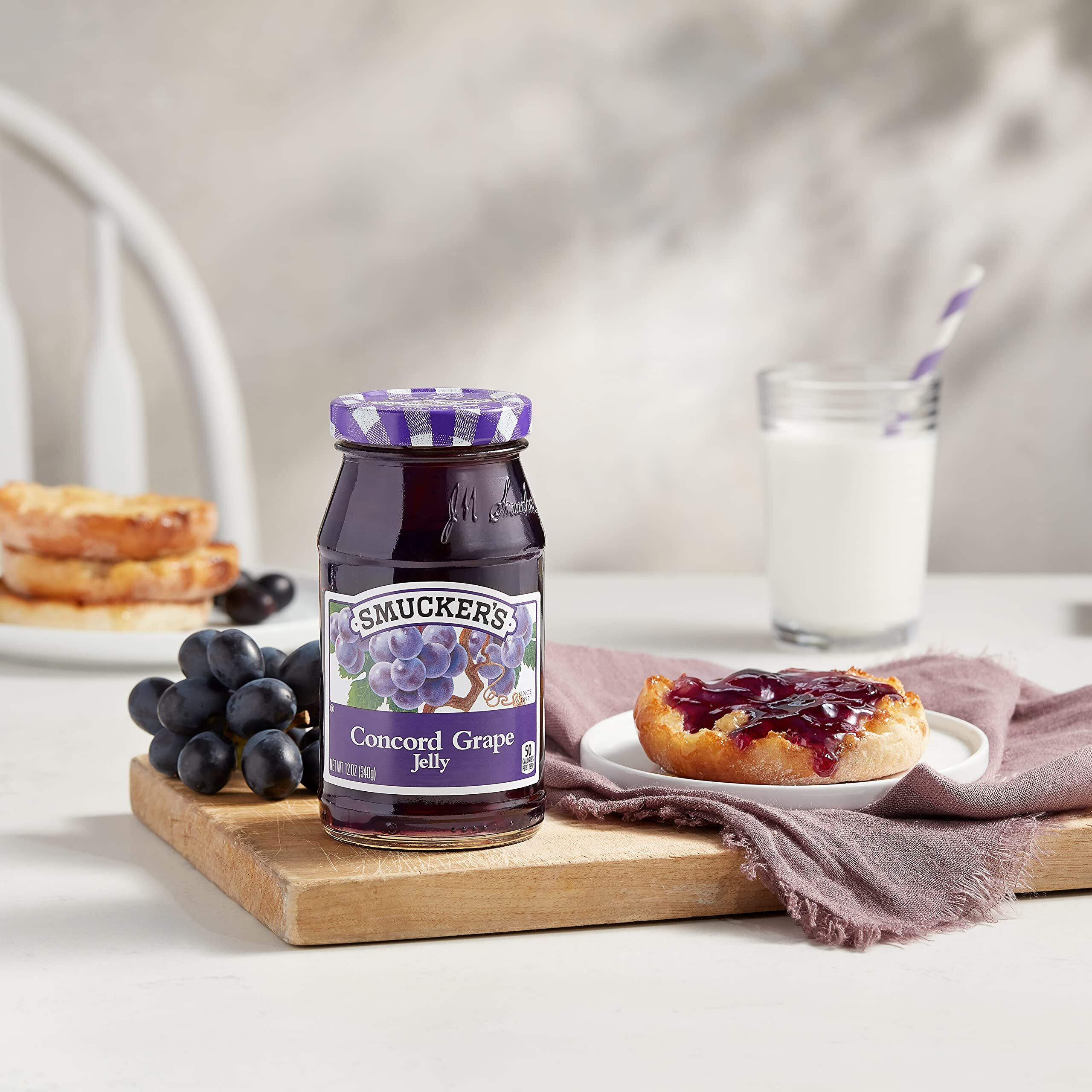 Smucker's Concord Grape Jelly, 12 Ounces (Pack Of 6)