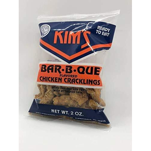 Kim's Barbecue Chicken Skins Cracklins Pack Of 6